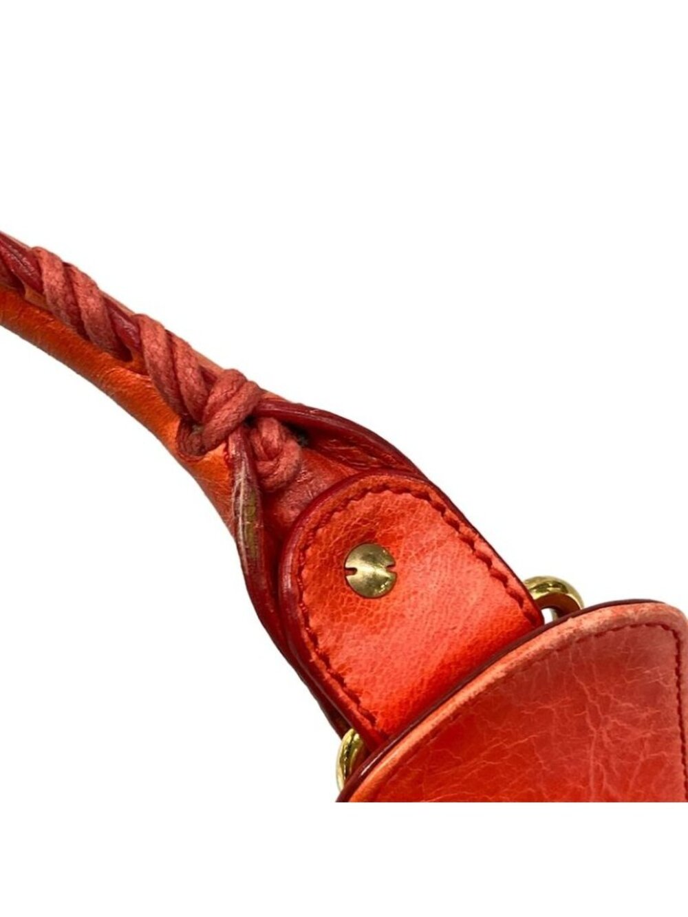 Balenciaga Shoulder Bag Editor's the Giant Slim Red Leather - Picture 10 of 15